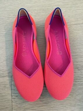 Rothy’s The Flat Tropical Hot Pink Limited Edition Women’s Size 8 Girly Love